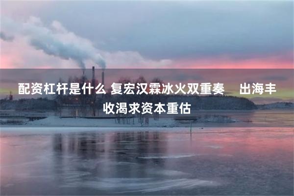 配资杠杆是什么 复宏汉霖冰火双重奏    出海丰收渴求资本重估