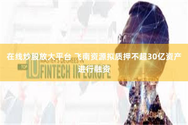在线炒股放大平台 飞南资源拟质押不超30亿资产进行融资