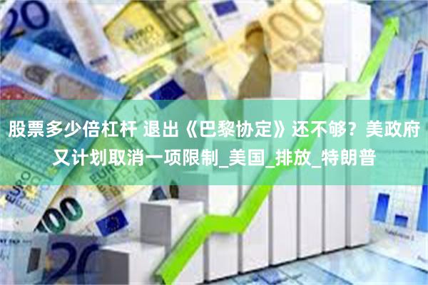 股票多少倍杠杆 退出《巴黎协定》还不够？美政府又计划取消一项限制_美国_排放_特朗普
