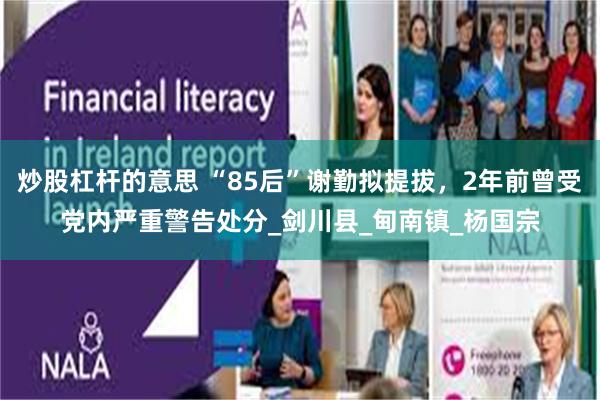 炒股杠杆的意思 “85后”谢勤拟提拔，2年前曾受党内严重警告处分_剑川县_甸南镇_杨国宗