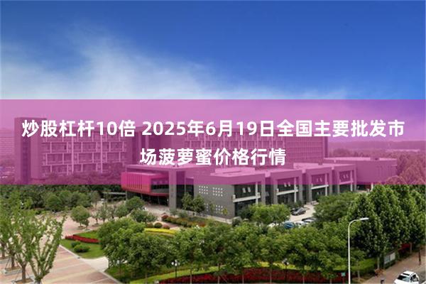 炒股杠杆10倍 2025年6月19日全国主要批发市场菠萝蜜价格行情